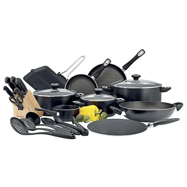 Prestige ClassiquePro 24Pcs Cookware Set Black